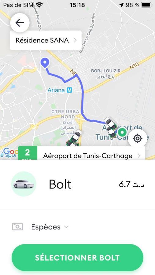 Apartment Tunis 1 Near Airport Ariana Luaran gambar